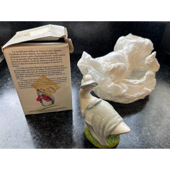 Vintage Beswick Rebecca Puddle Duck Figurine F. Warne 1981 #54 Beatrix Potter - Picture 3 of 6